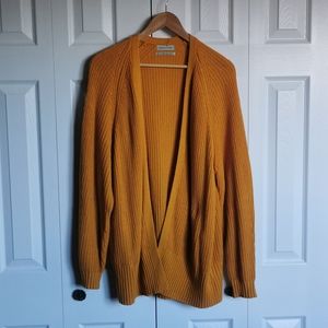 Urban Outfitters, size medium cardigan in gold.